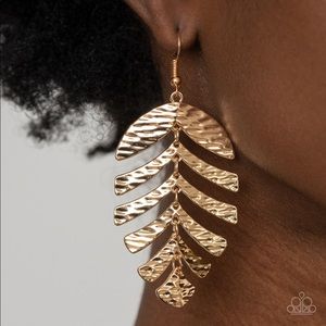 Palm Lagoon - Gold earrings